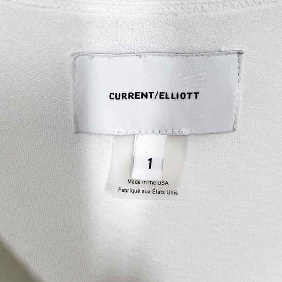 Current Elliott Women's Size Small White Perfect V Neck Distressed Tank Top - Picture 7 of 11